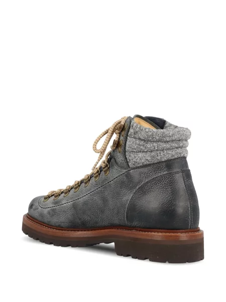 Botine Brunello Cucinelli din piele albastru