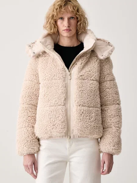 Save The Duck Geacă Lenora | shearling bej