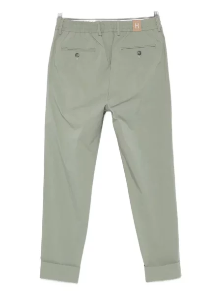 Pantaloni Hosio plisate verde