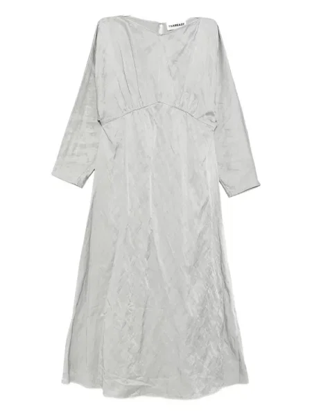 Rochie Yeareast cu decolteu barcă de costum gri