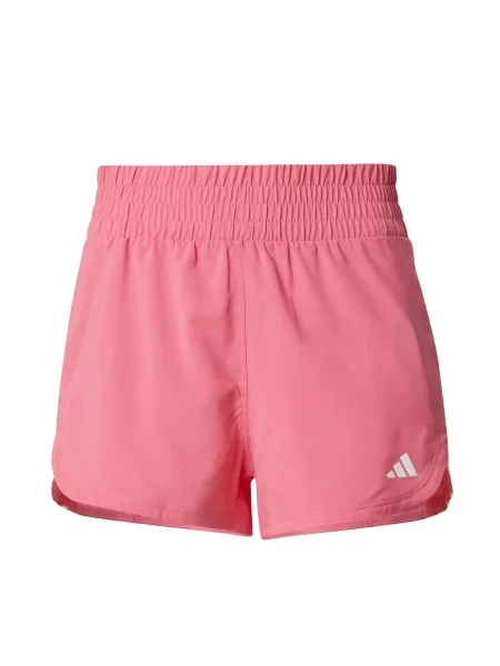 Pruhované športové šortky Adidas ružová