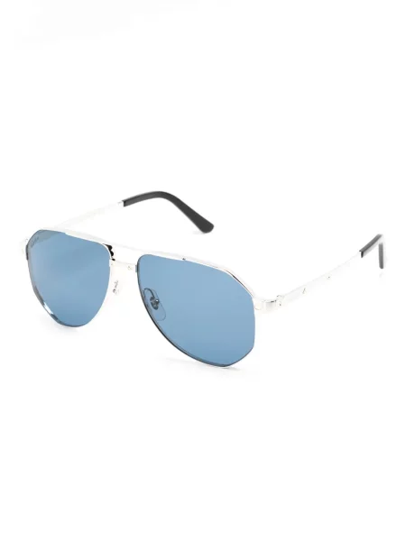 Saulės akiniai Cartier Eyewear sidabrinė