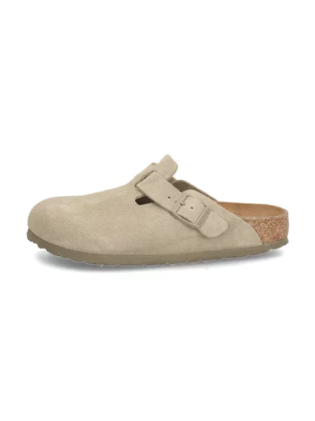 Semišové pantofle Birkenstock zelené