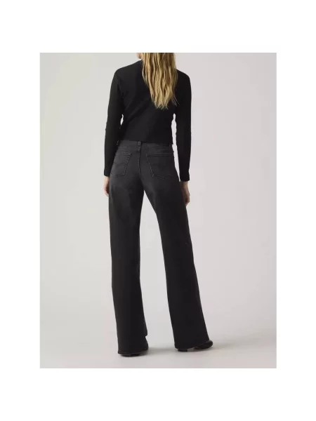 Szerokie jeansy Levi's czarne