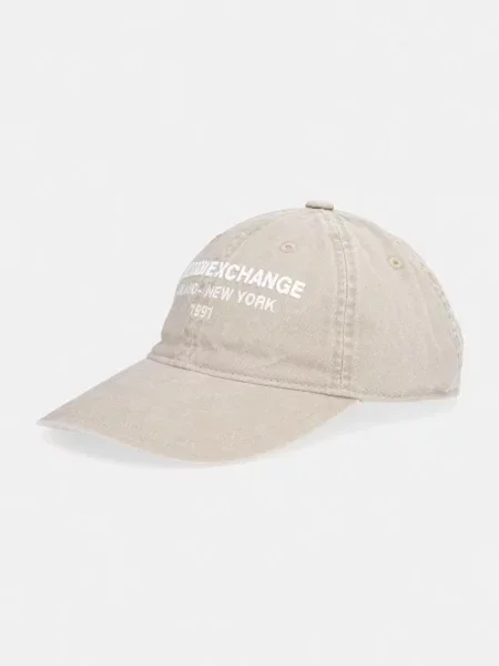 Armani Exchange șapcă de baseball pentru bărbați din bej
