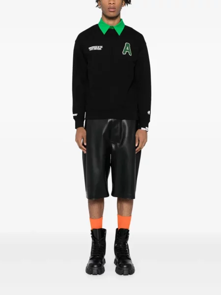 Džemperis be gobtuvo Aape By *a Bathing Ape® apvaliu kaklu juoda