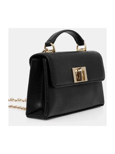 Torebka crossbody Furla skórzana czarna