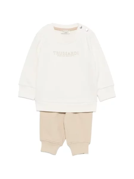 Komplet dresowy dziecięcy Trussardi biały