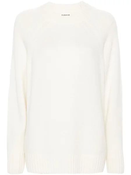 Pulover P.a.r.o.s.h. din cașmir alb