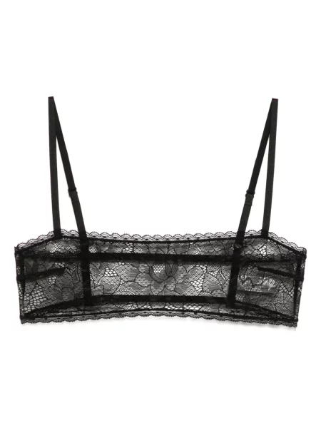 Krajková bandeau podprsenka Kiki De Montparnasse černá