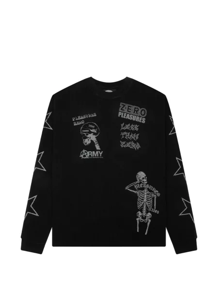 Grafic tricou Pleasures lung negru