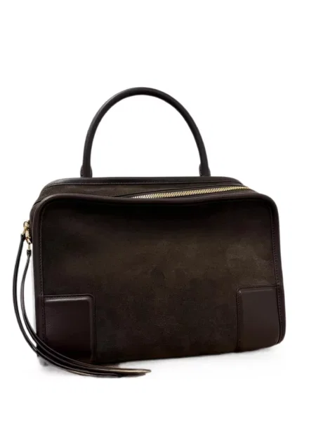 Geantă shopper Loewe din piele de căprioară maro