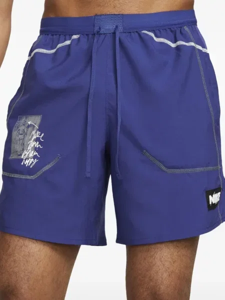 Oboustranné běžecké kraťasy Nike jersey zelené