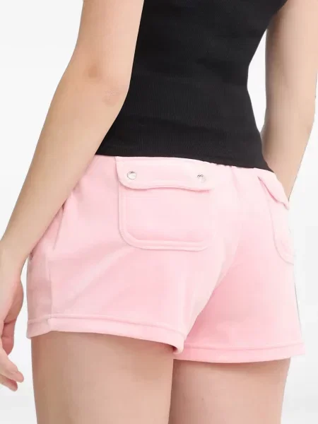 Είδος βελούδου σορτς Juicy Couture κλασικό με κορδόνι ροζ