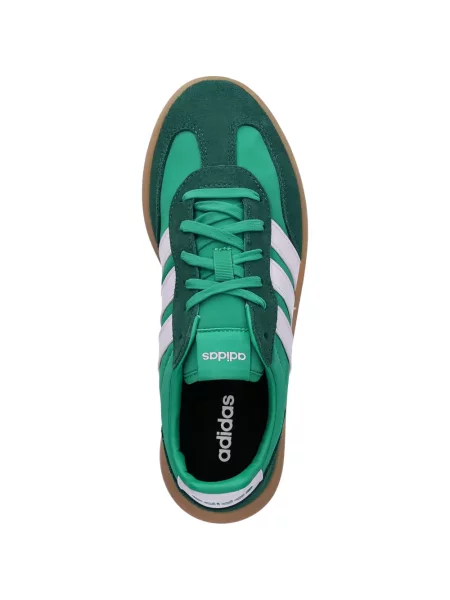 Pantaloni Adidas cu dungi alergare cu broderie albastru