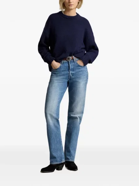 Cravată Polo Ralph Lauren de catifea cord de drumeție albastru