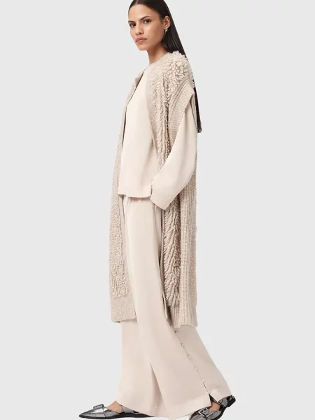 Широкие брюки Allsaints белые