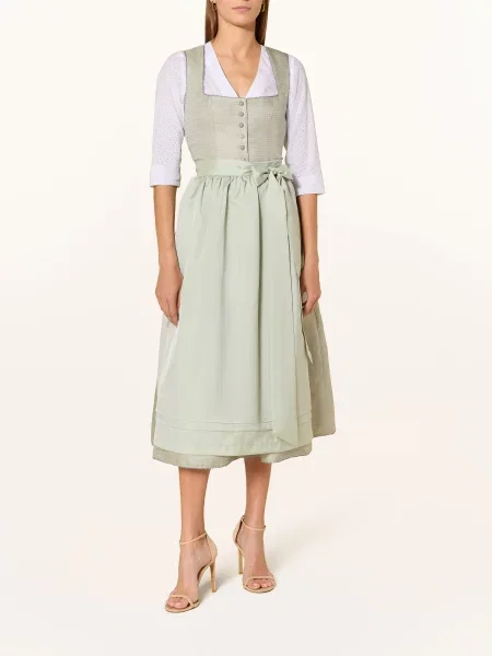 Alissa By Kinga Mathe Dirndl Halenka Alissa Z Děrované Krajky S Rukávem bílá