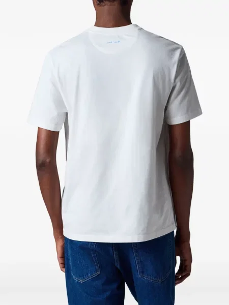 Tricou Paul Smith cu imagine alb