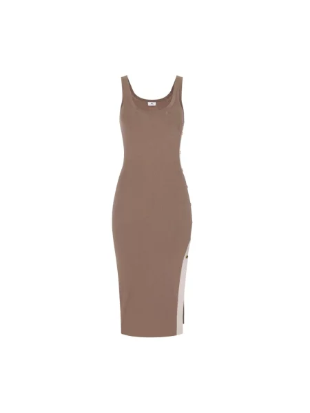 Sukienka midi Elisabetta Franchi brązowa