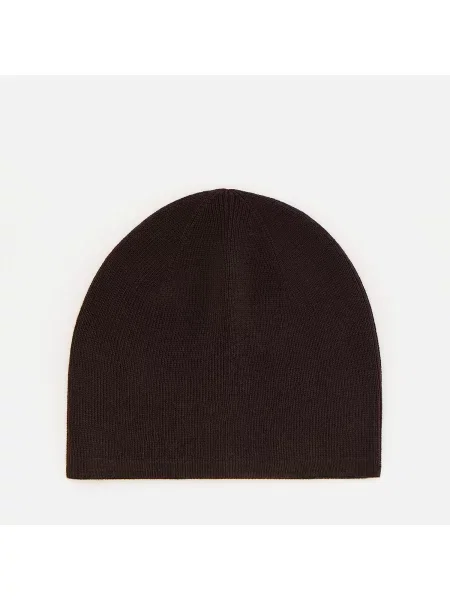 Reserved Beanie tmavě hnědá