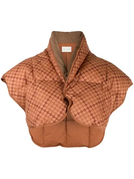Kostkovaný bolero Celine Pre-owned hnědý