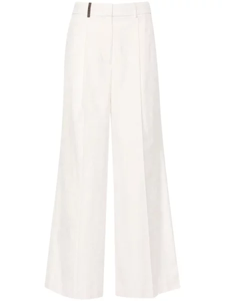 Pantaloni Peserico de catifea cord roz