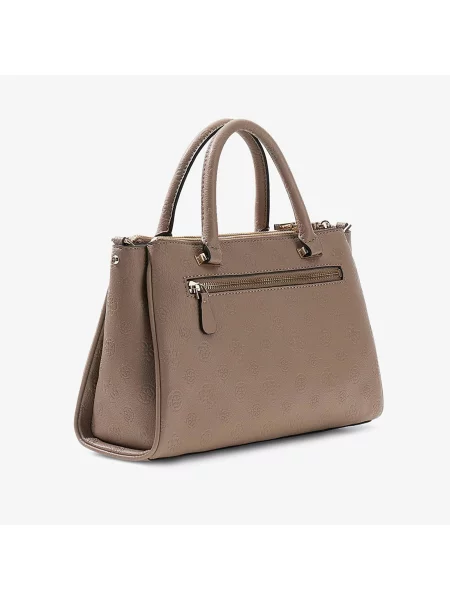 Guess torebka crossbody z imitacji skóry ANISE brązowa