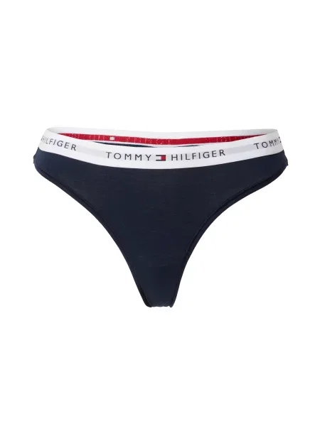 Tommy Hilfiger Underwear Tanga bleumarin / roșu alb