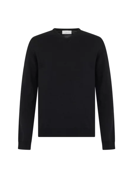 Sweter Roberto Collina wełniany czarny