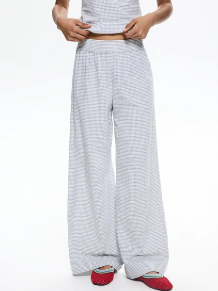 Pull&Bear Nadrág / világosszürke világoskék