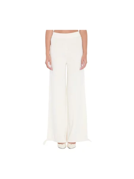 Spodnie palazzo Max Mara biały