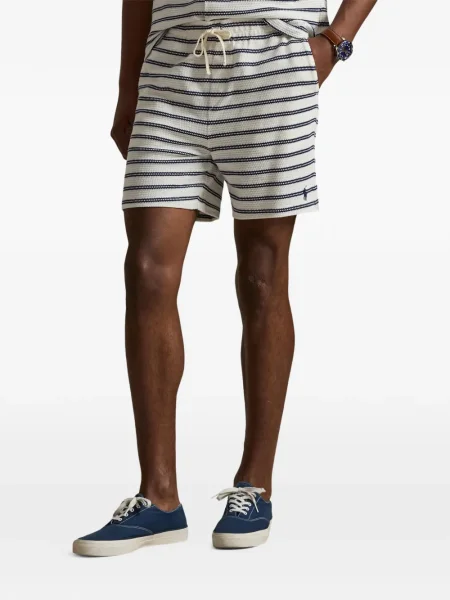 Șnur de strângere tricou Polo Ralph Lauren cu dungi violet