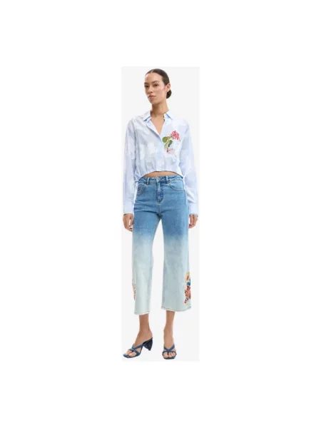 Koszula Desigual Cam Parker Shirt Blue M niebieska