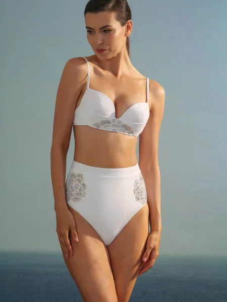 Купальник Push Up плавки слип білий