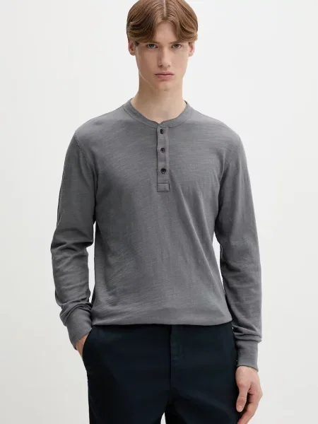 Rag & bone tričko s dlouhým rukávem šedé