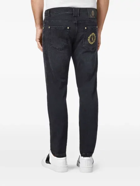 Traperice ravnih nogavica Billionaire crna