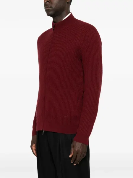 Плетена жилетка Emporio Armani червено