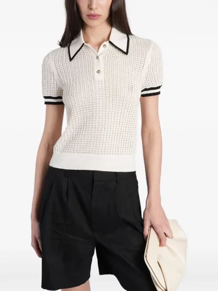 Tricou polo Alice + Olivia tricotate