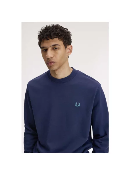 Geacă Fred Perry cu decolteu rotund albastru
