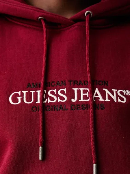 Guess Jeans кофта з капюшоном з бавовною