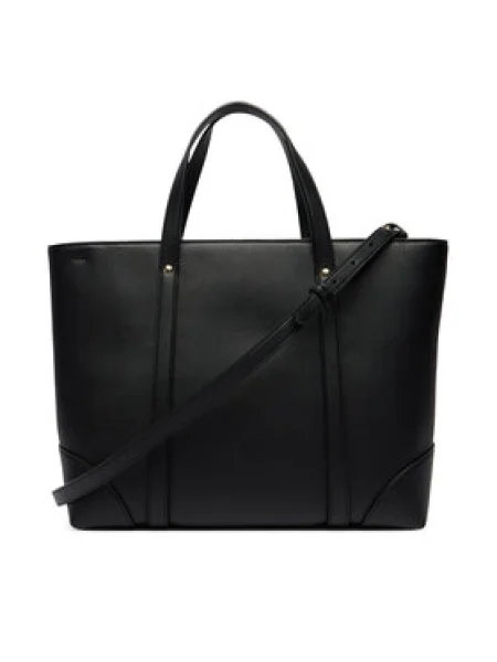 Műbőr shopper táska Armani Exchange fekete