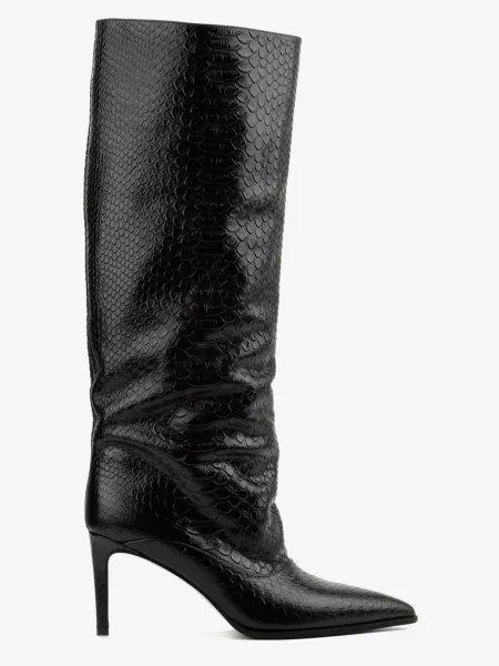 Кожаные сапоги Leberdes черные