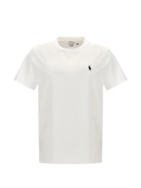 Siuvinėtos polo marškinėliai Polo Ralph Lauren balta