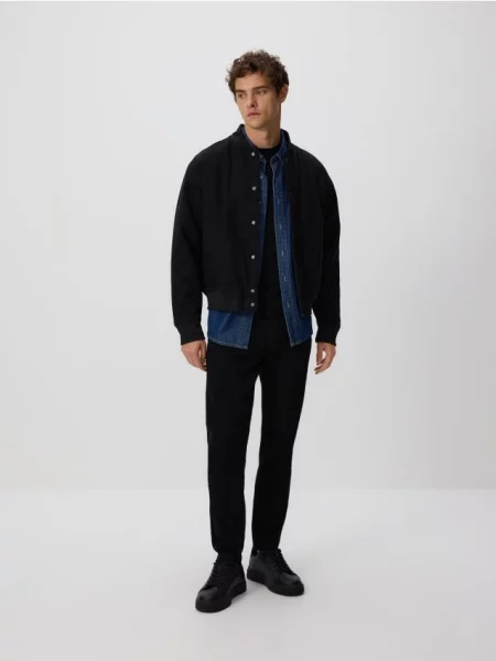 Джинсы скинни Reserved черные