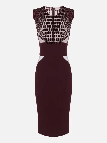 Платье Elisabetta Franchi бордовое