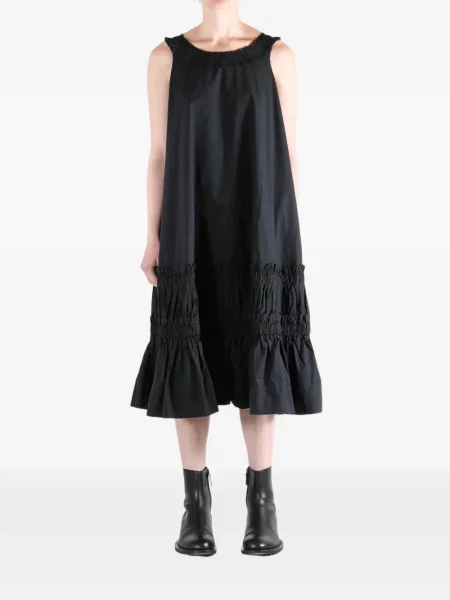 Rochie midi Casey Casey cu volane negru