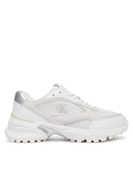 Кросівки Calvin Klein Hike Runner Mesh Mix MET MG bright white/silver білі