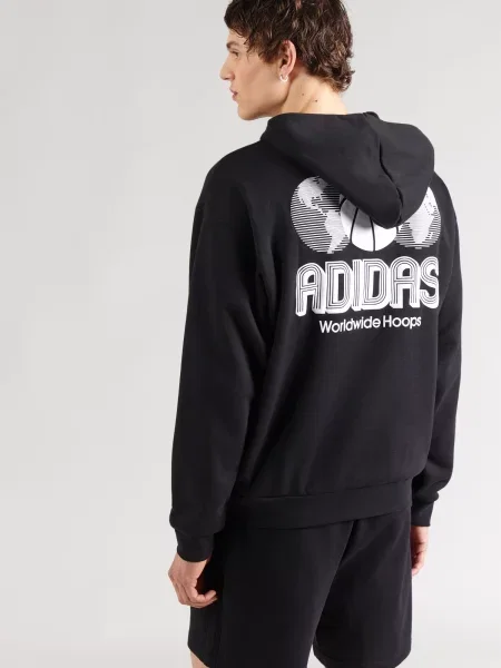 Mikina adidas Originals World Wide Hoops čierna