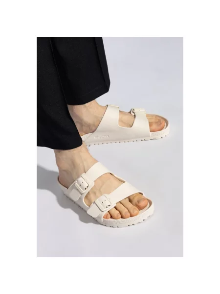 Birkenstock Arizona EVA Regular Fit Eggshell Mężczyźni Sandały Birkenstock Biały Size: 8 beżowe